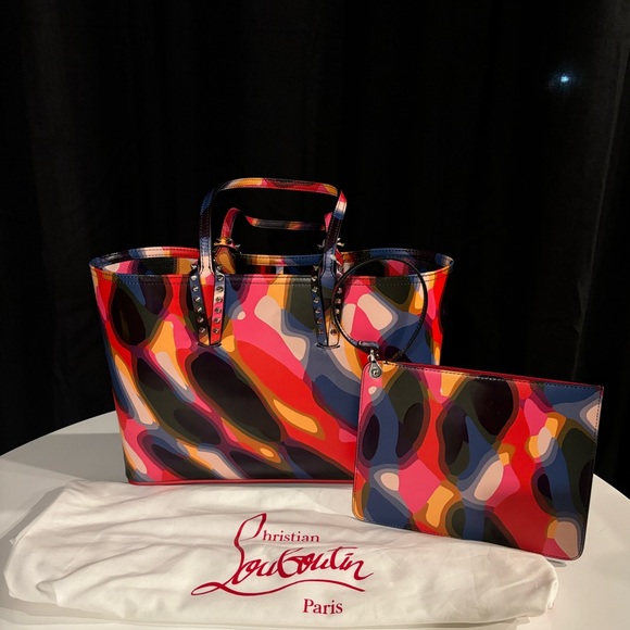 Christian Louboutin Small Cabat Print Tote - Picture 2 of 4